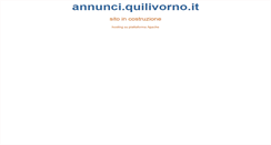 Desktop Screenshot of annunci.quilivorno.it