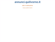 Tablet Screenshot of annunci.quilivorno.it